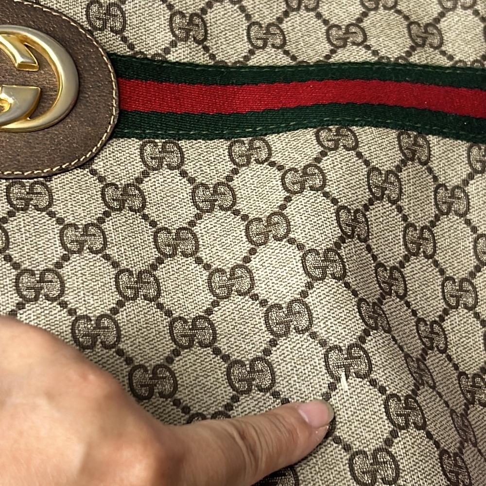 🖤Vtg 70s GUCCI GG Supreme Tote/Shoulder bag - Picture 16 of 17